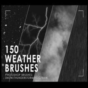 Imagem do curso Creative Market - 150 Weather Photoshop Brushes