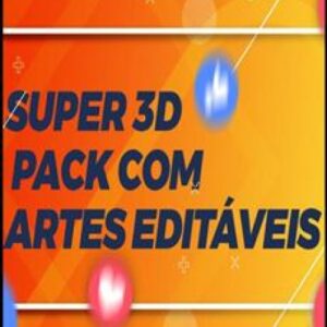 Imagem do curso Super 3D com Artes Editáveis PSD [Pack]