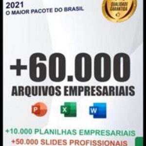 Imagem do curso Mega Pacote Empresarial: +10.000 Planilhas, +50.000 Slides e +4.000 Doc’s